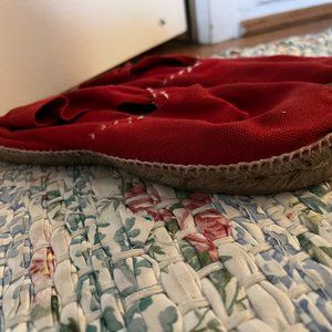 Red spanish espadrilles